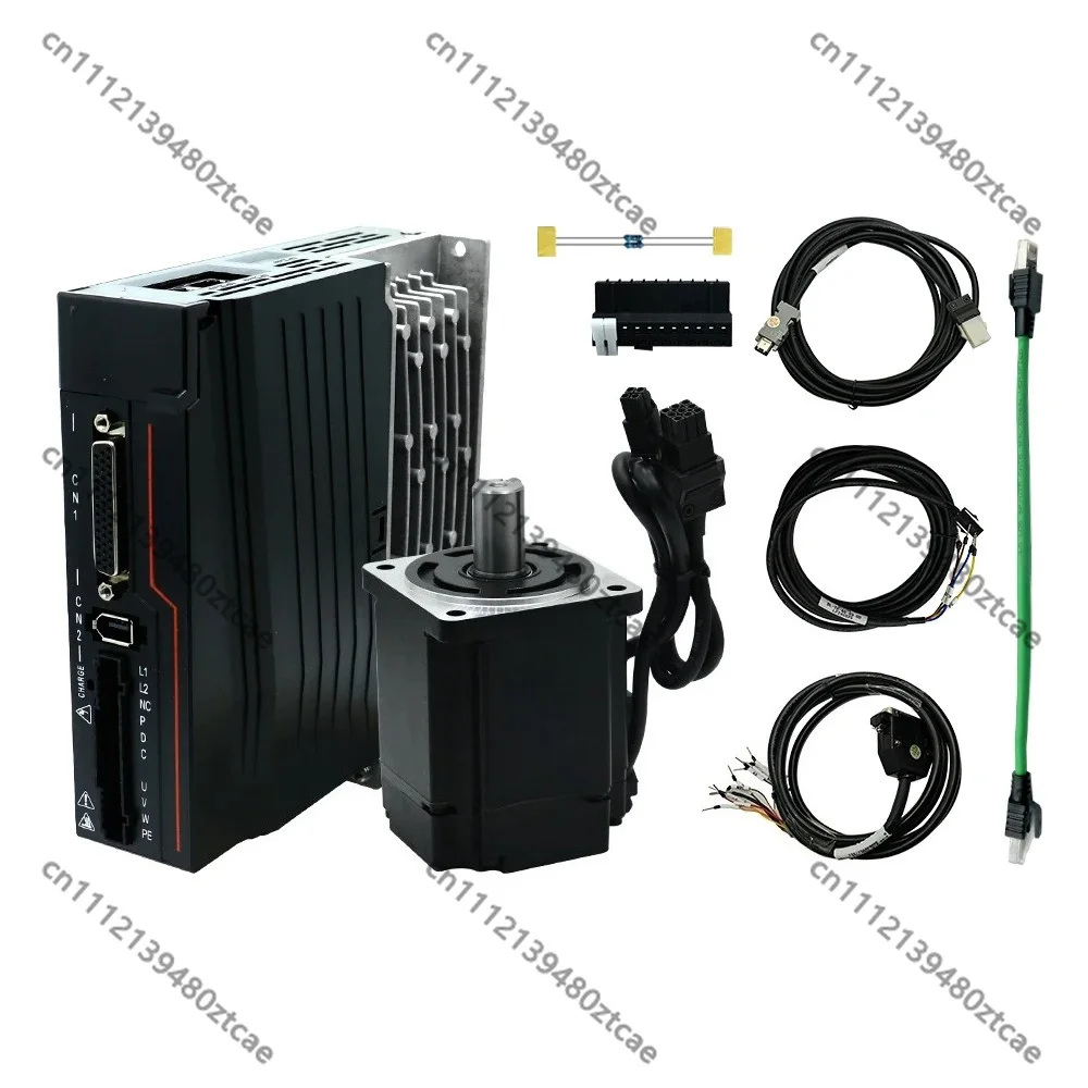 400W 750W 60/80 Frame AC Servo Motor With Magnetic Absolute Encoder Drive 3000RPM For CNC Engraving Machine Parts