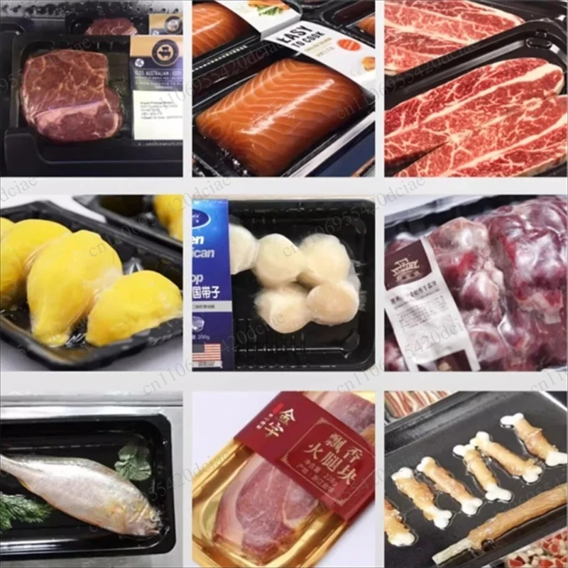 Seafood vacuum packaging film width 320mm, vacuum sealed steak, fresh meat