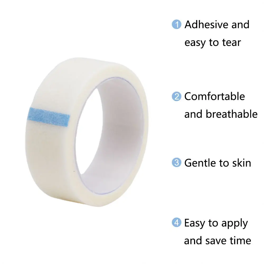 5/10/20/30/50PCS 9M x 1.25cm Ademend Wimper Extension papier Tape Roll Niet-geweven Stof Plakband Voor Nep Wimpers