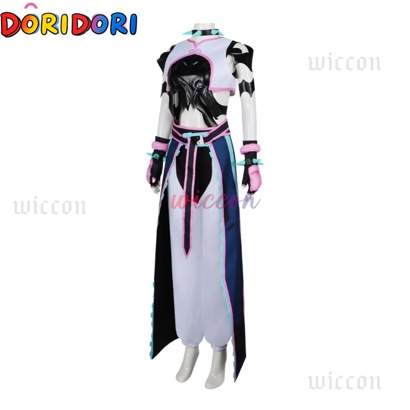 OW x SF Collaboration Kirikoo Juri Han Cosplay Street Fighter Costume Women Sexy Wig Halloween Outfit (한주리) - view 5