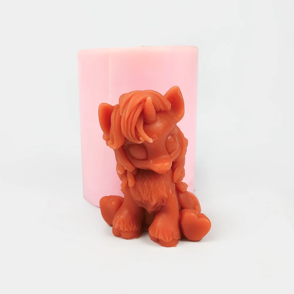 

PRZY Animal Horse Mold Fondant Mould 3D Cute Clay Resin Unicorn Mold Silicone Mousse Cake Molds