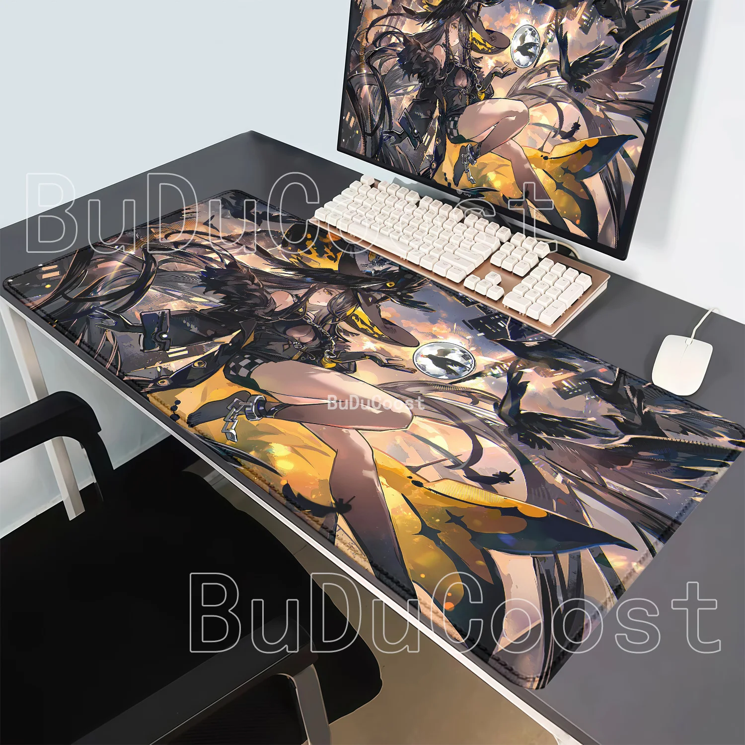 Larger Mouse Pad Blackbird Gaming NTE Neverness To Everness Non-Slip Base Rubber Offices Mousepad HD Printing Overlock Desk Mat