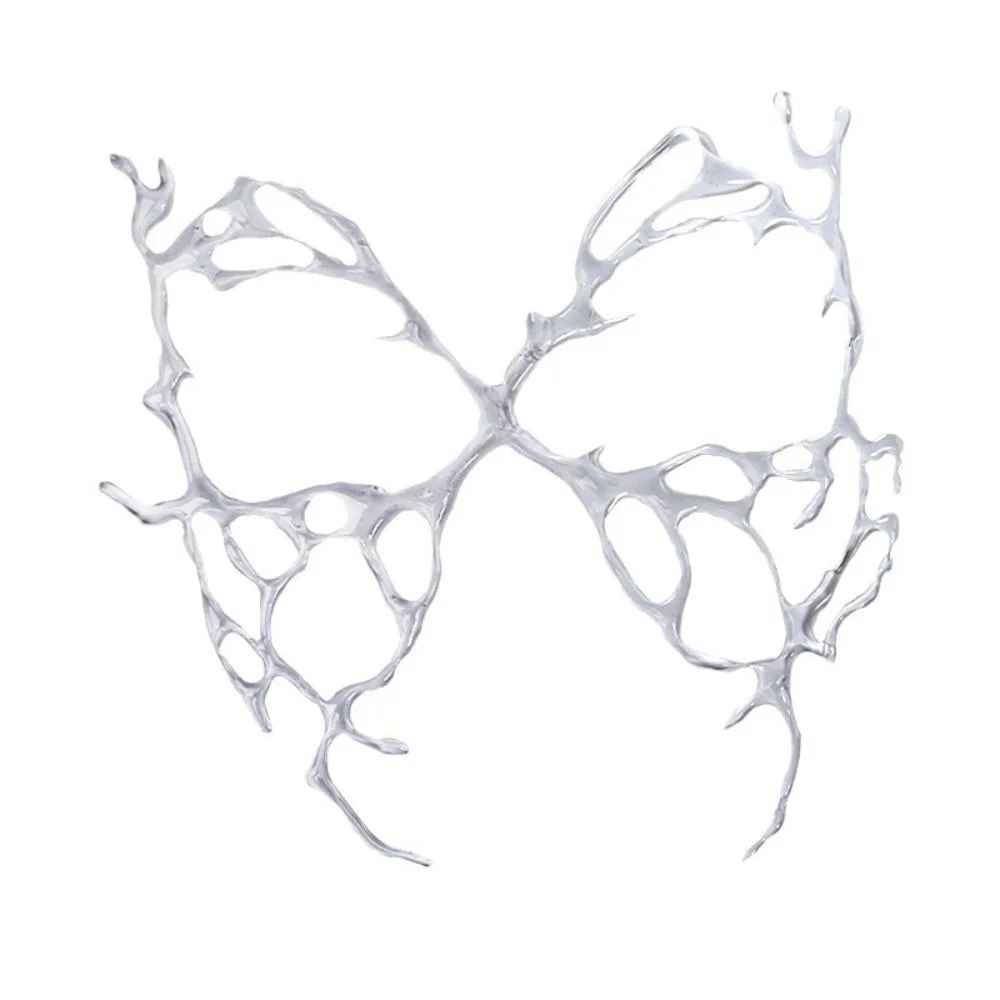 

Retro Animal Butterfly Mask Transparent Resin Halloween Masks Cosplay Costume With Hair Clip Full Face Cover Drama Decor