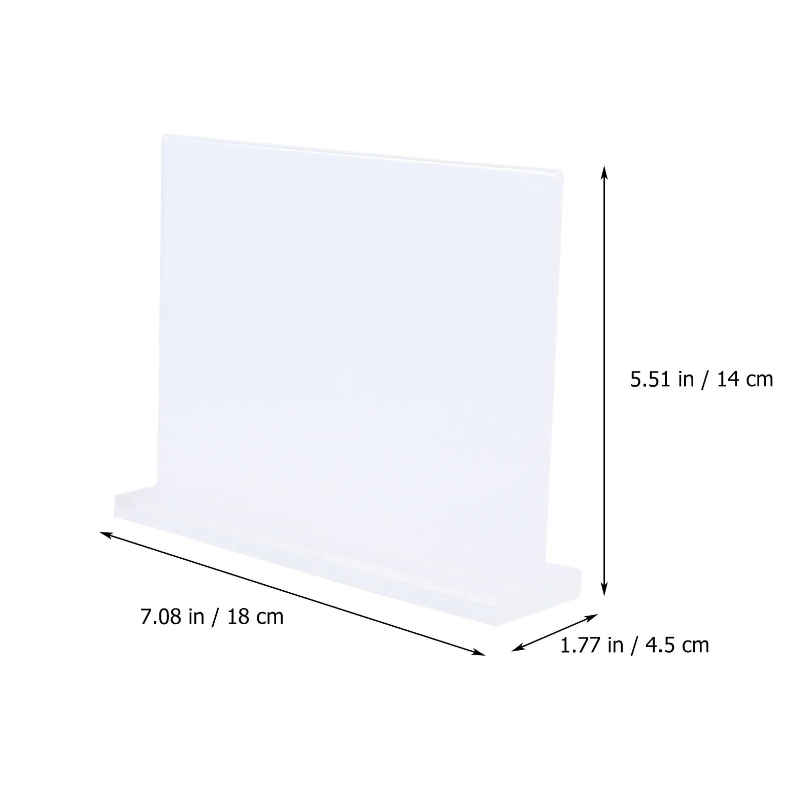 1Pcs Acrylic Clear Price Tag Holder Transparent Restaurant Sign Display Stand Retail Shop Label Sign Holder Dual Side Display