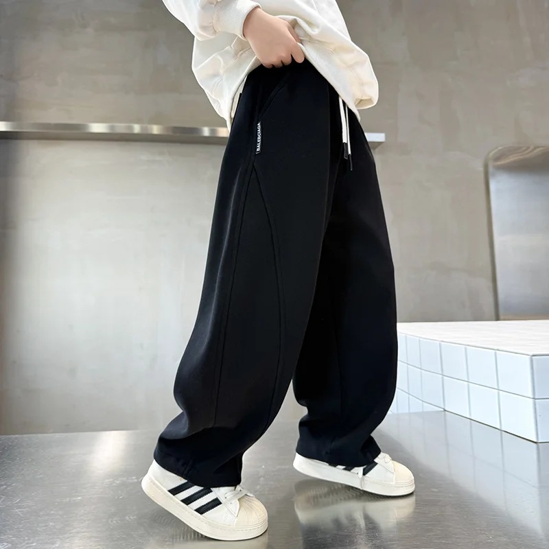 Item Boy Pants Age 4-14Years Tween Boy Utility Pants Teenage Child Autumn Bottom Toddler Casual Fashion Long Pants Trousers  123