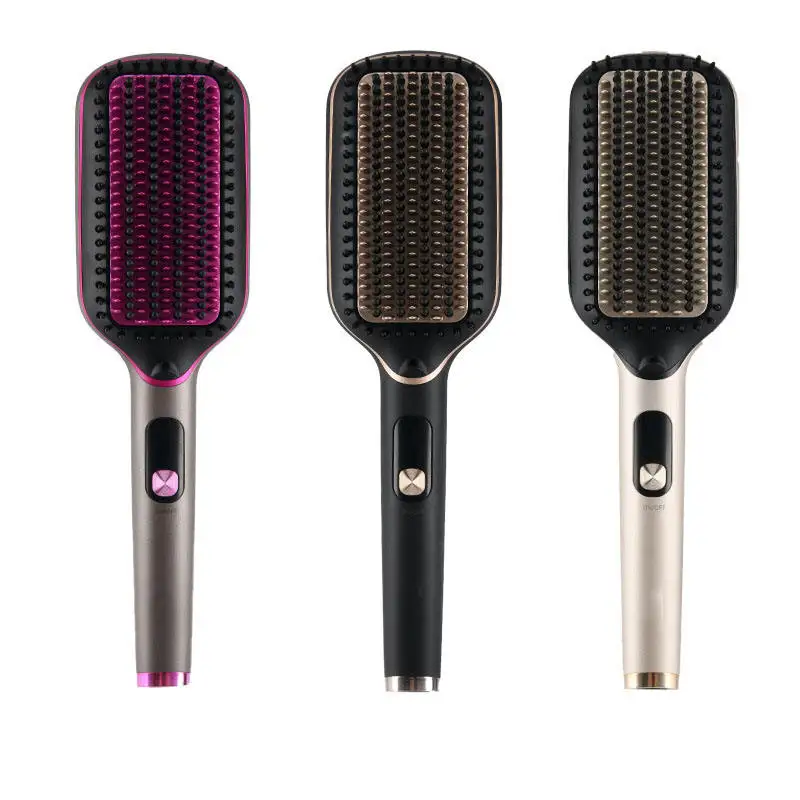 Negative Ion Hair Straightening Comb Electric Heating Comb LED Display Women's Curly Hair Straightening Comb Styling Comb