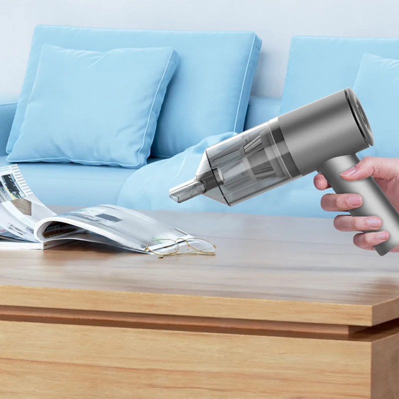 12000Pa Wireless Handheld Vacuum, Brushless Motor Dry Cleaner with Filter