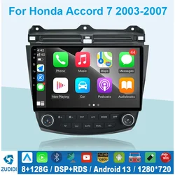 Android 13 Car Radio for Honda Accord 7 2003-2008 GPS Navigation Multimedia Video Player Carplay Android Auto Car Stereo 2 Din