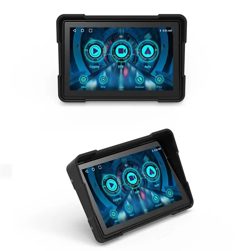 Precision Motorcycle 5 Inch Bluetooth Portable Screen GPS Navigation IP67 Waterproof Wireless Carplay Android Auto MP5 Player