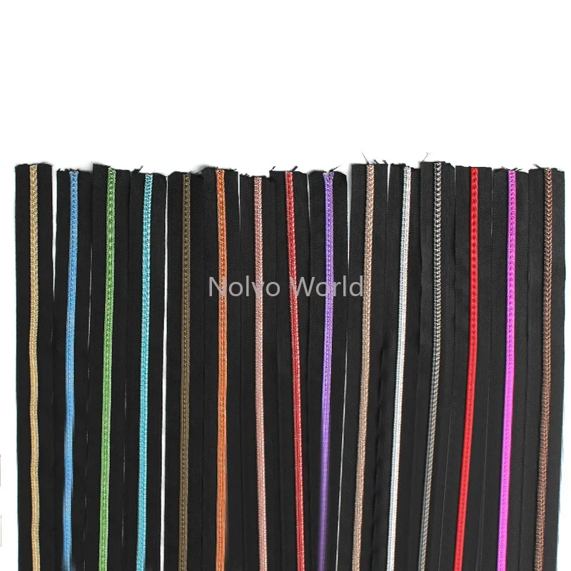 5/40/100PCS Red/Blue/Green/Purple/Pink 5# Nylon Zippers Pullers Sliders For Bags Sewing Luggage Handbag Zippers Tape Accessories