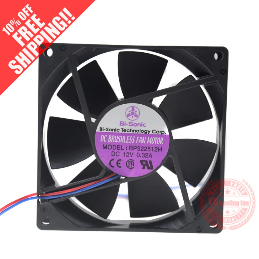 

NEW FOR BI-SONIC BP922512H 9CM 9025 12V 0.32A cooling fan