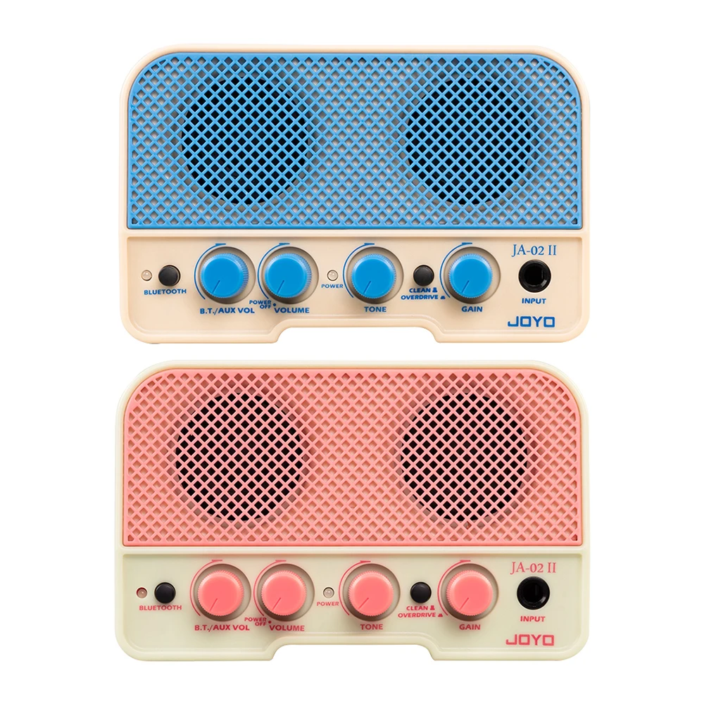 

STLF JOYO JA-02 II Mini Guitar Amplifier Dual Channel Clean Overdirve Effect Guitar AMP With Bluetooth 5.0 AUX Connector Sound