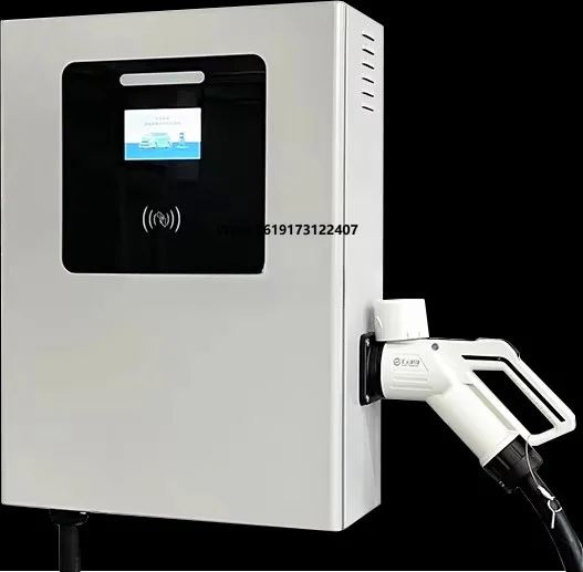 20kW Wall-Mounted EV Charging Station Wallbox Model with CCS  GBT CHADEMO Interface Standards Car DC Pile Sweep Code Operating
