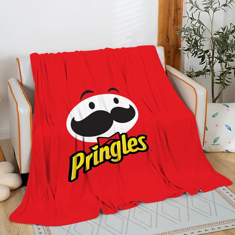 

Digital Print Fleece Blanket Sofa Winter Warm B-Pringles Bed Camping Nap Fluffy Soft Blankets King Size Microfiber Bedding