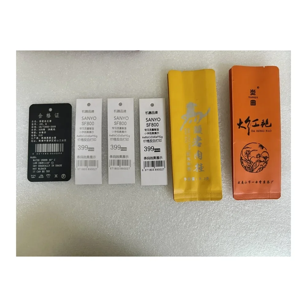 

3-дюймовые подвесные бирки для одежды с собственным логотипом Printerimprimante tiquette pour vtement, цветной термопринтер этикеток, принт бирки для одежды