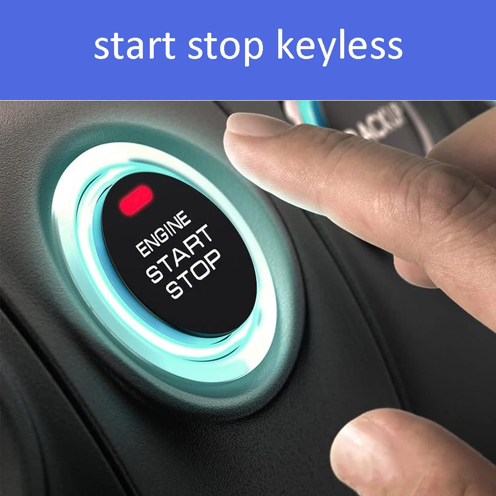 New automatic start-stop keyless entry system engine start alarm system one-button start system remote control car accessories