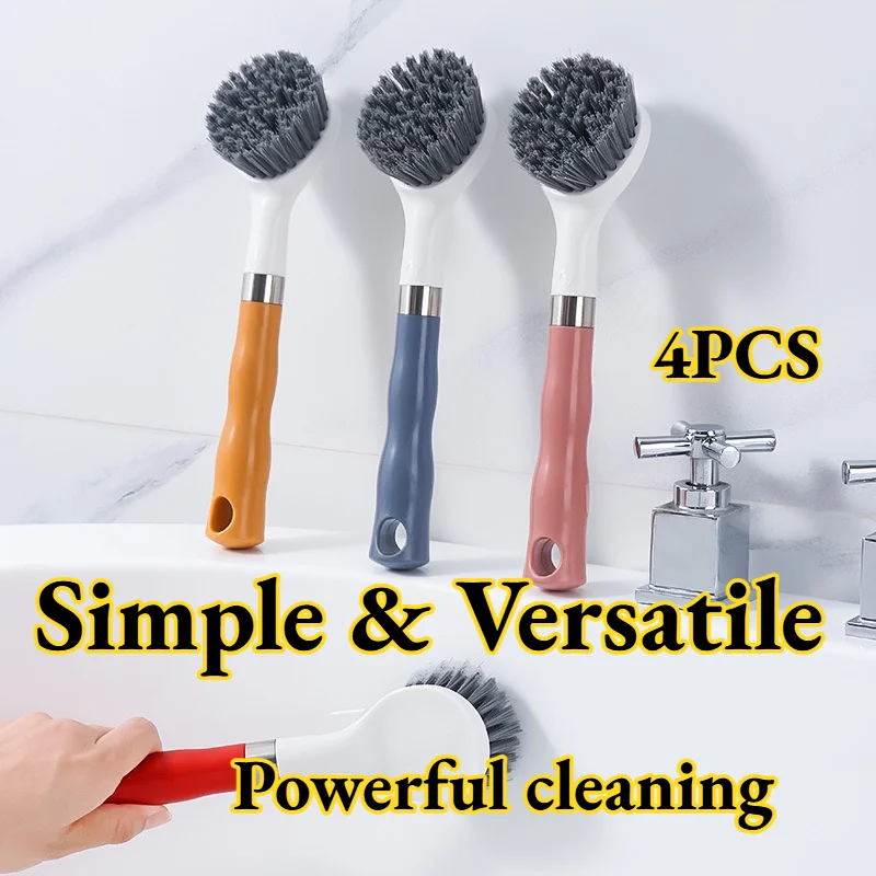 

Многофункциональная щетка для унитаза, раковины и ванны с длинной ручкой, для уборки плитки, без сверления, настенная, простая установка