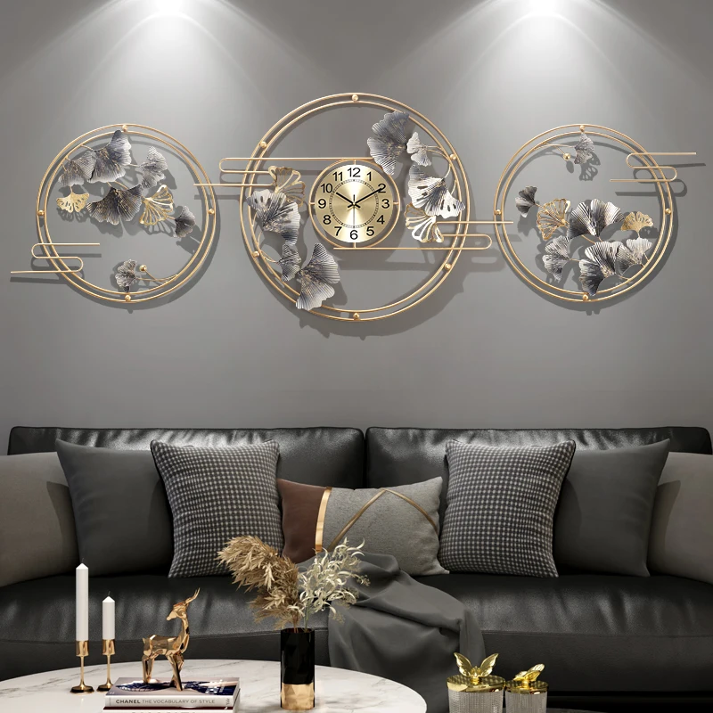 Fashion Design Metal Wall Clock Modern Luxury Digital Wall Clocks Modern Living Room Silent Salon Wall Decoration