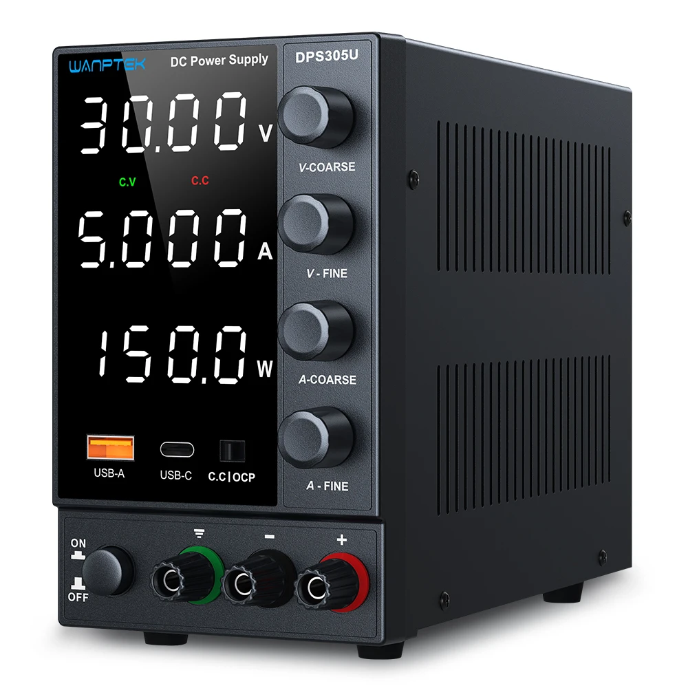 DPS305U ثلاثة نافذة أربعة موقف عرض عالية الدقة التبديل تيار مستمر امدادات الطاقة 30 فولت/5a منضدة إمدادات الطاقة شحن البطارية