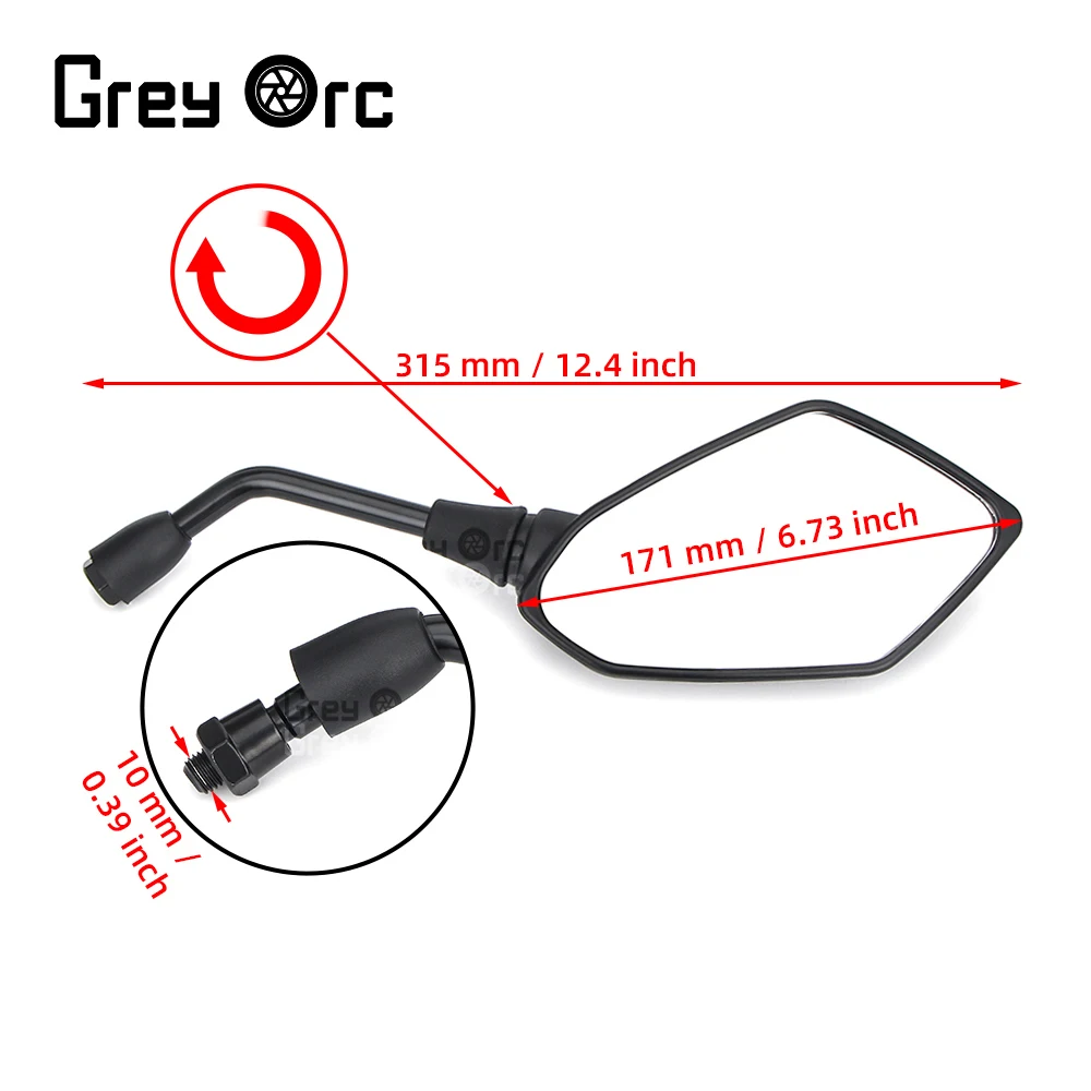 Для Kawasaki ZX-6R Z250 Z250SL Z300 Z650 Z750 Z800 Z900 Z1000 аксессуары зеркало заднего вида для мотоцикла боковое зеркало