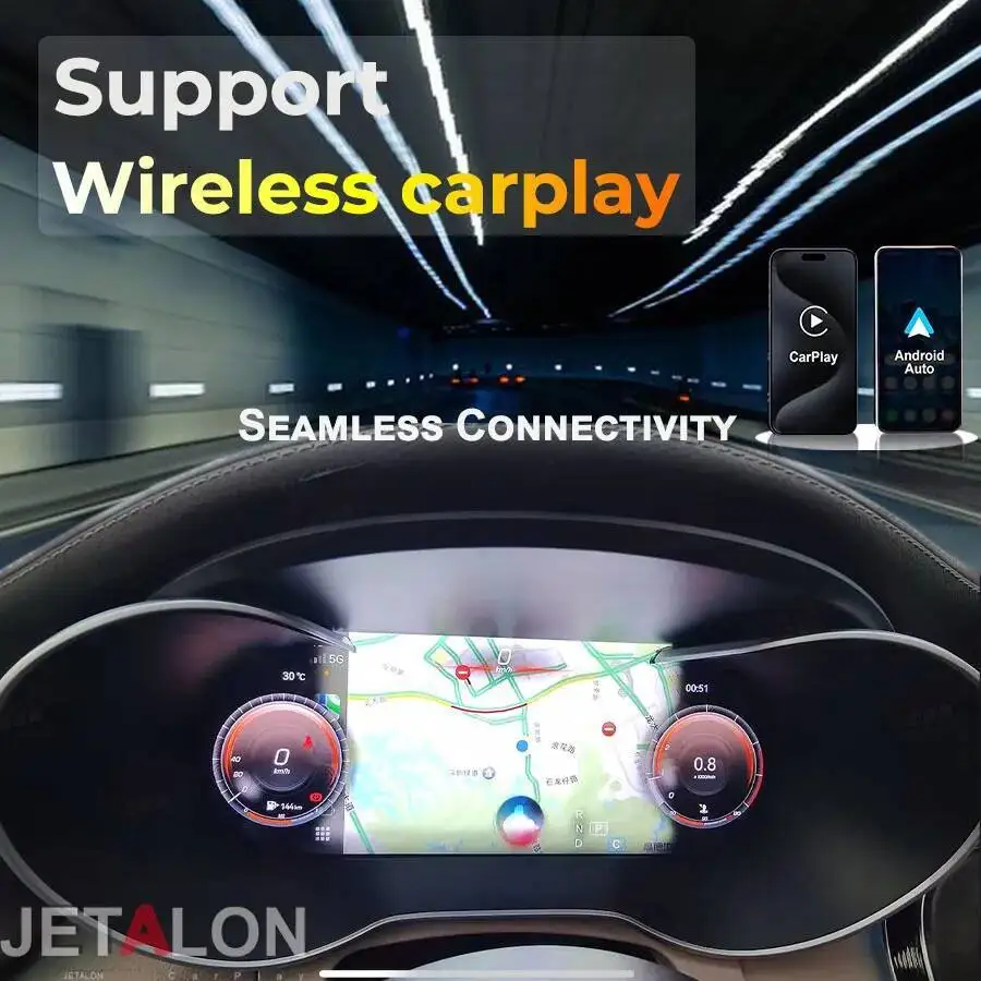 12.3 بوصة سيارة LCD أداة العنقودية لمرسيدس بنز W205 GLC C-Class C الفئة X253 C180 C200 C220 C300 C350 عداد السرعة Carplay #1