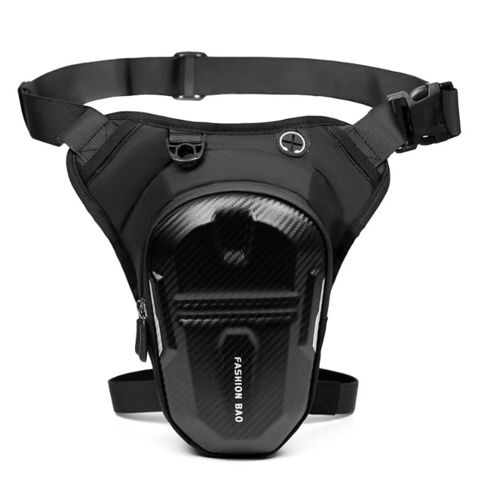 Waterproof Motorcycle Leg Bag Hard Shell Convertible Cycling Waist Pack Reflective Multifunctional Crossbody Bag