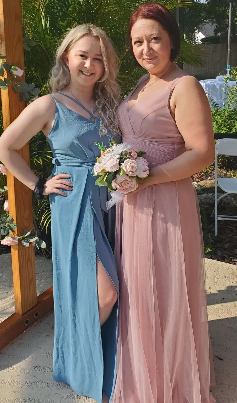 Elegante V-Hals Sjerp Empire Taille Prom Jurken A-Line Maxi Tule Wikkel Jurk Spaghettibandjes Bruidsmeisje Jurk Met Veter Rug