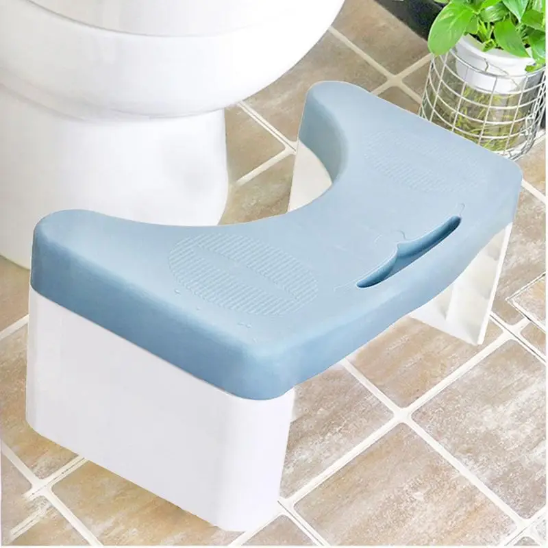 Toilet Foot Stool Non-Slip Poop Stool Portable Toilet Foot Stool Anti-slip Squatting Toilet Potty Step Stool Poop Stool With