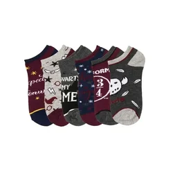 Hot Selling Harriese Magician Boy Short Socks Men's Fashion  Seasonal Socks Potter Cartoon Cotton  Cute Cotton  Boat Socks Gifts