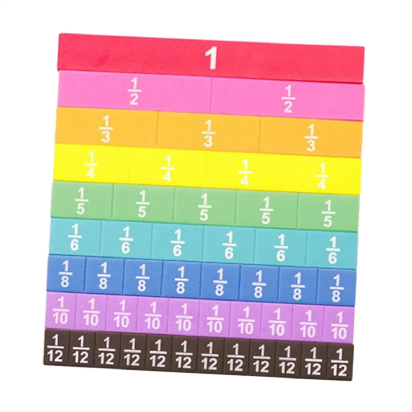 Colorful Fraction Cubes Set - Enhance Math Learning for Kids