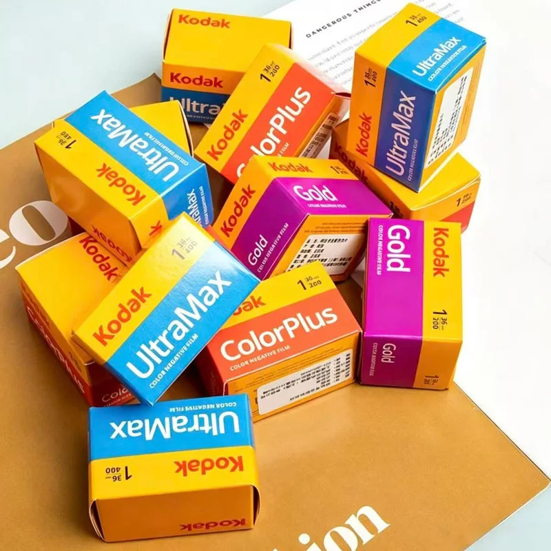 Película de 35 mm, 36 exposiciones por rollo, 1, 3, 5 rollos, KODAK ColorPlus 200/UltraMax 400/Gold 200, impresión en color para cámaras M35/M38/H35n