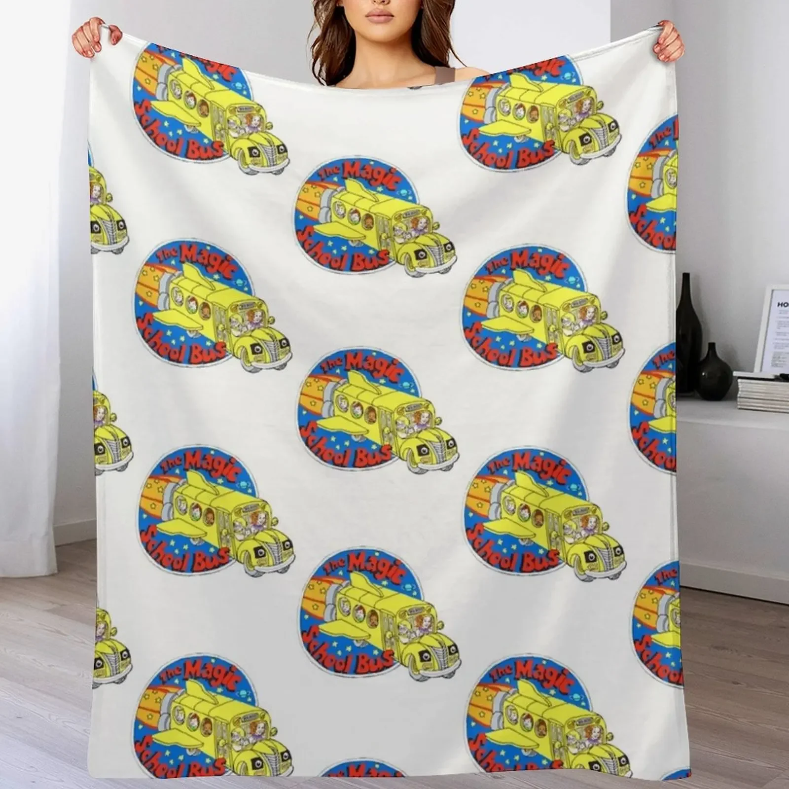 

The Magic School Bus Throw Blanket Fade Resistant Durable Throw Blanket