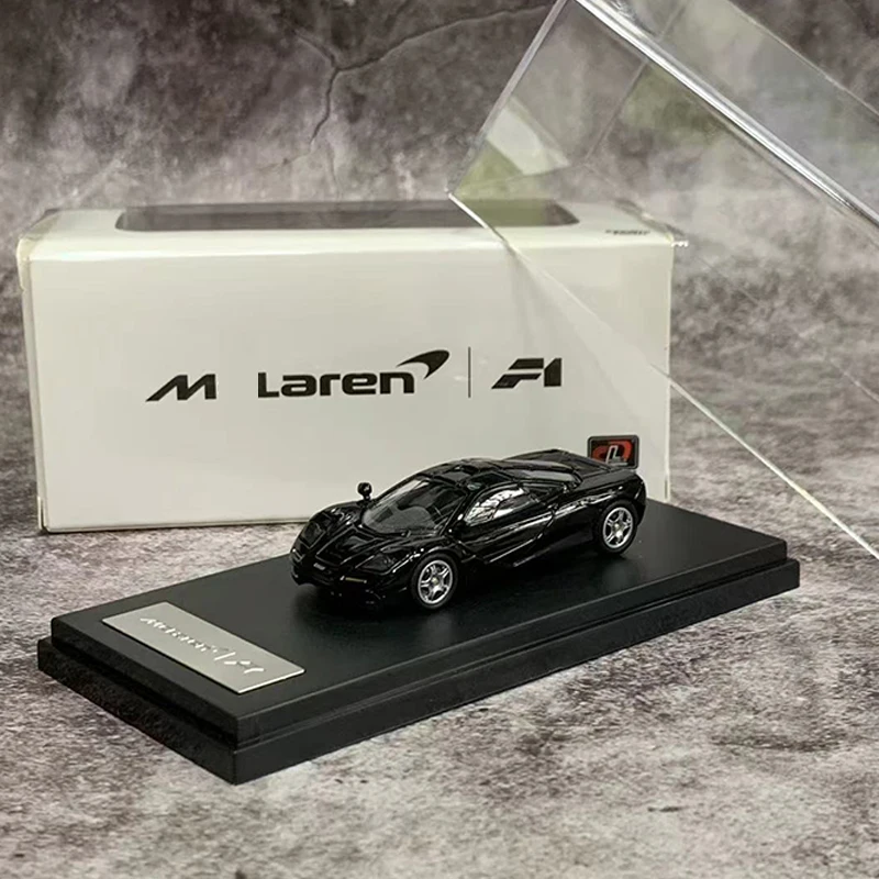 LCD 1:64 Model Car Mcla F1 Alloy Die-cast Sport Vehicle Display Collection - Black