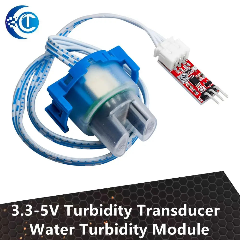 3.3-5V Turbidity Transducer Water Turbidity Module Mixed Water Detection Module Turbidity Sensor Module Liquid for Arduino