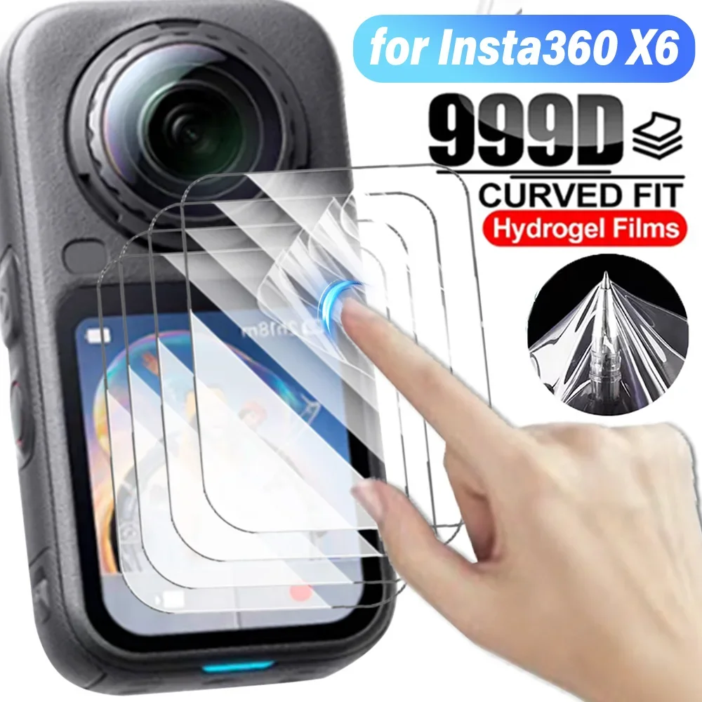 1-5Pcs Soft Hydrogel Films Protective Films for Insta360 X6 HD Clear Anti-scratch Screen Protectors for Insta360 X6 Not Glass