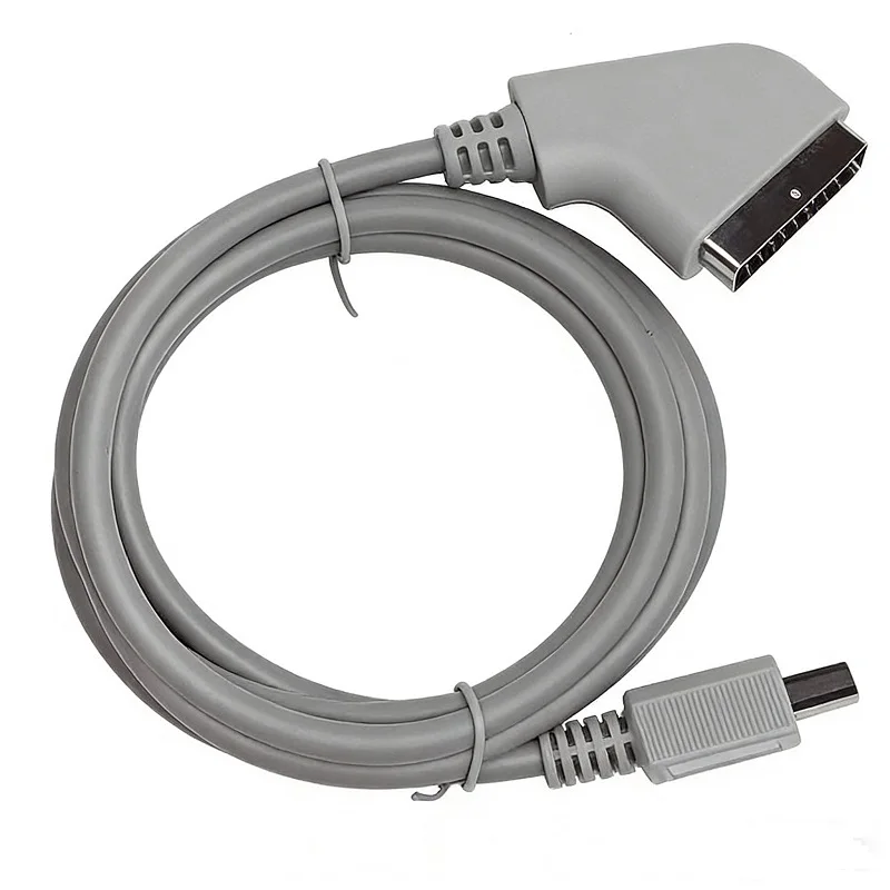 FZQWEG  High Quality Real RGB Scart Video HD HDTV AV Cord Cable RGB SCART LEAD for Nintendo Wii Console Video Game