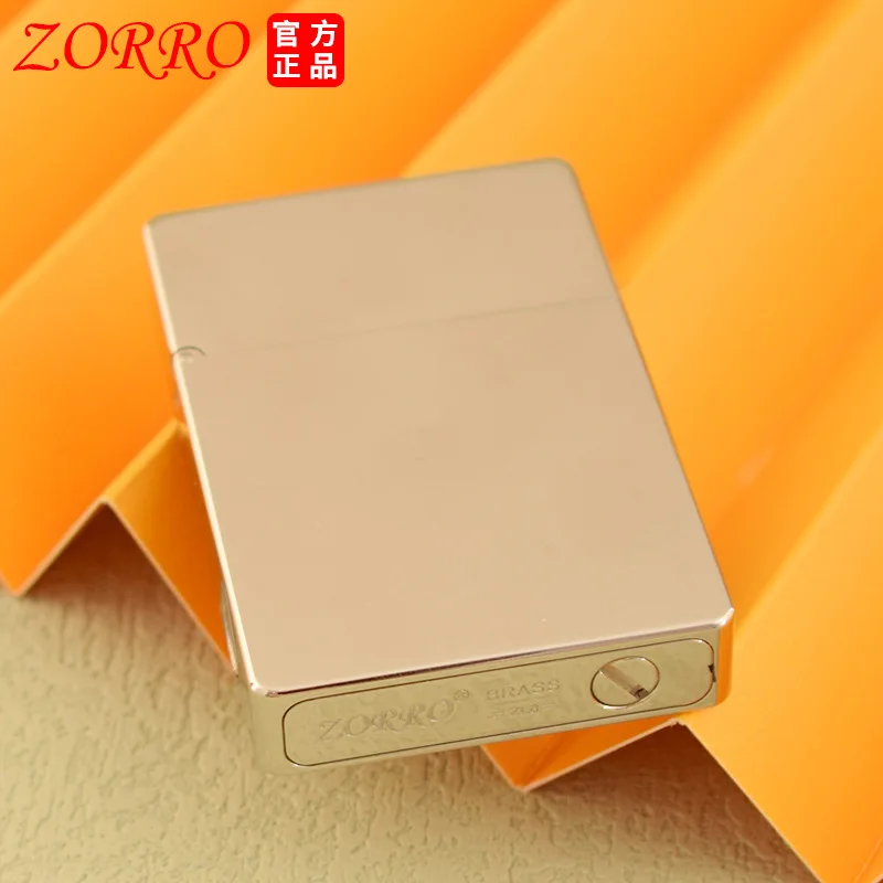 New Zorro Kerosene Lighter ZL8 White Nickel Light Plate Creative Personalized Flip-top Ignition Gift Lighter Can Be Wholesaled