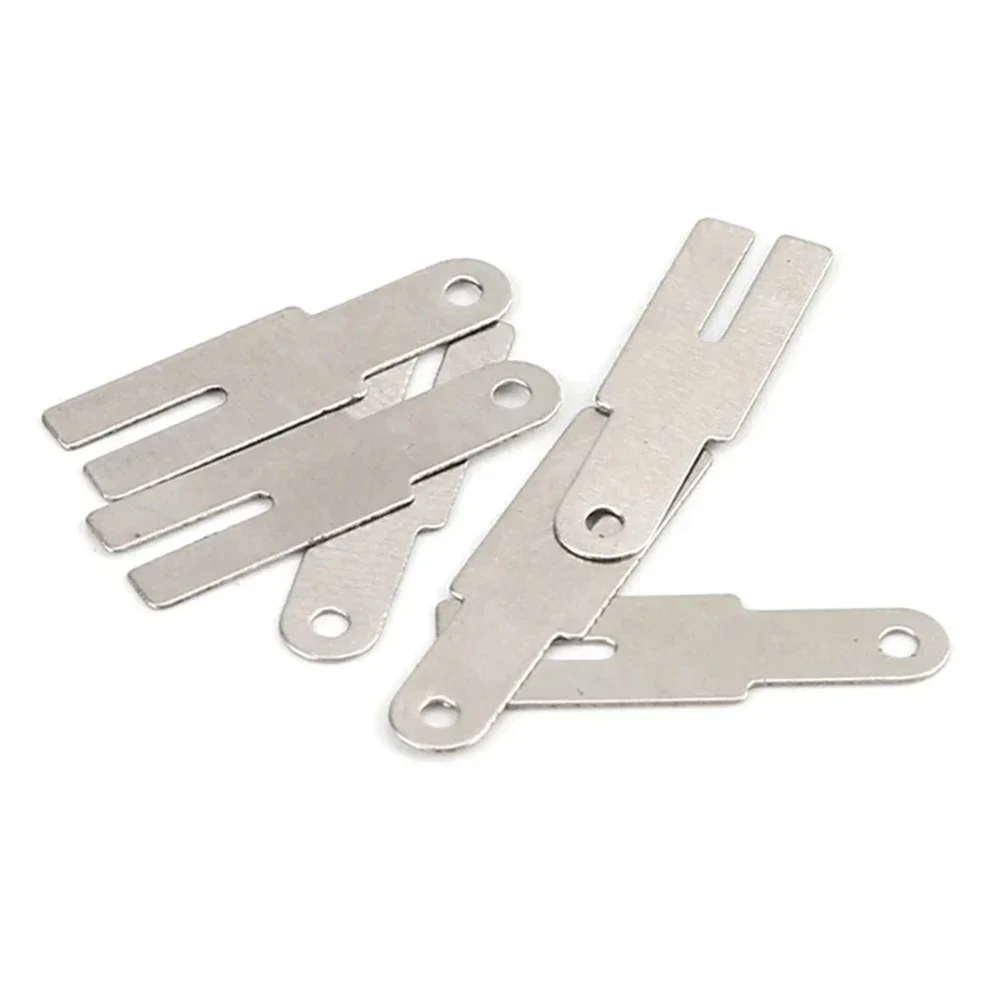 50 Pcs Y Shaped Nickel Sheets Battery Connection Nickel Plated Steel Strip 5.7*20mm For Spot Welder Welding Soldering Tools