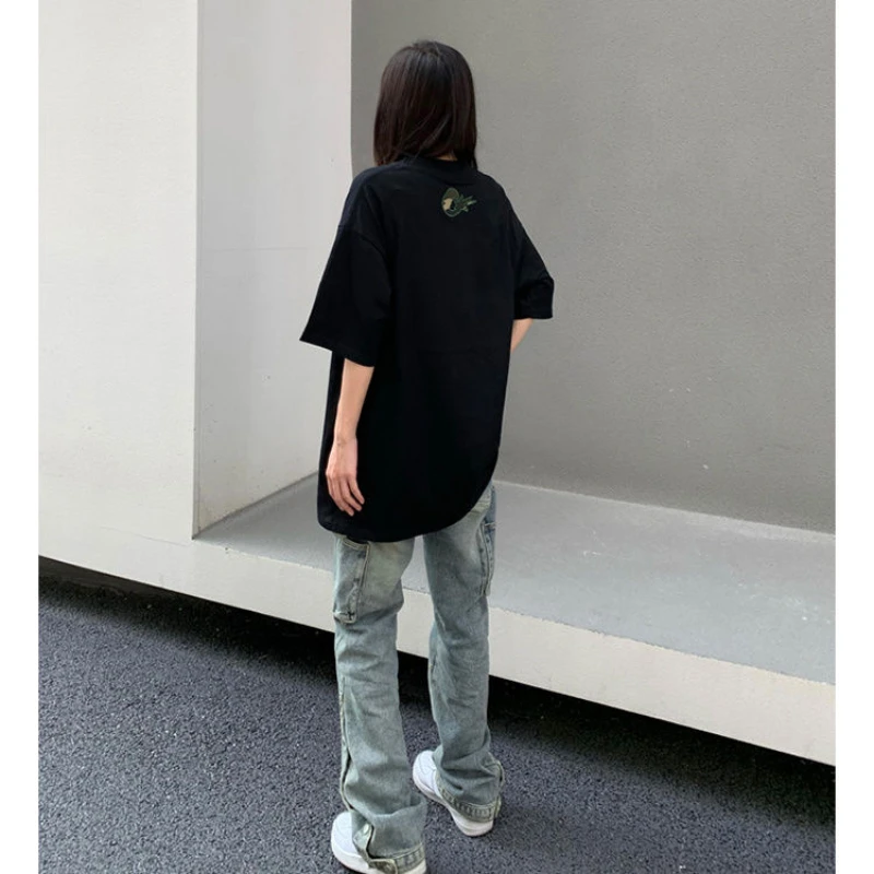 Men's Vintage Short Sleeve Summer Social Y2k Streetwear Harajuku tshirt oversize man Comfortable Pure Cotton Funny Clothing