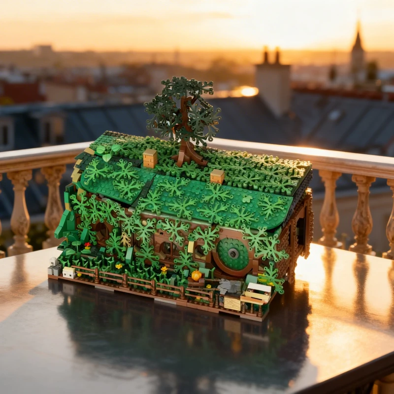 2011 piezas MOC Casa del Árbol de Rínduil El Señor de los Anillos Bloques de Construcción Modelo DIY Regalo Creativo Coleccionable Decoración Premium