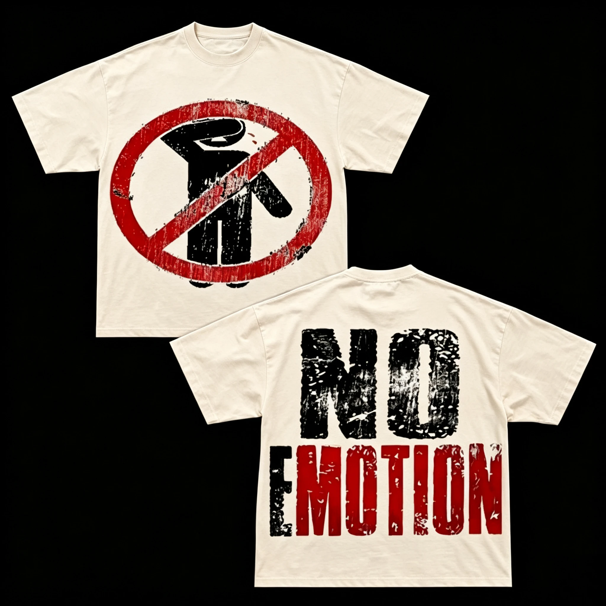 2026 Vintage Distressed Graphic T‑Shirt,Y2K Streetwear,Oversized Crew Neck Casual Family Matching Tee for Kids and Adults