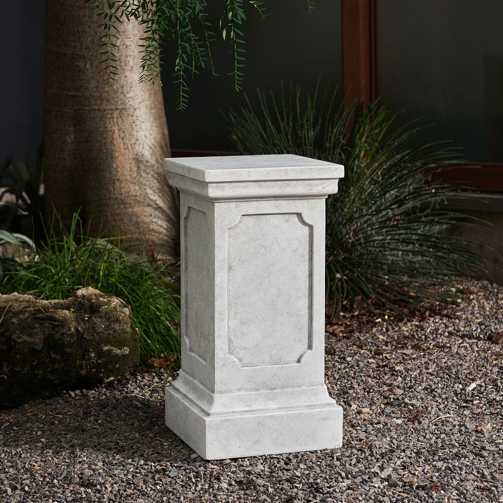 25.75'' H Classic Square Flower Stand Pedestal Plant Display Rack for Home Garden Patio Decor