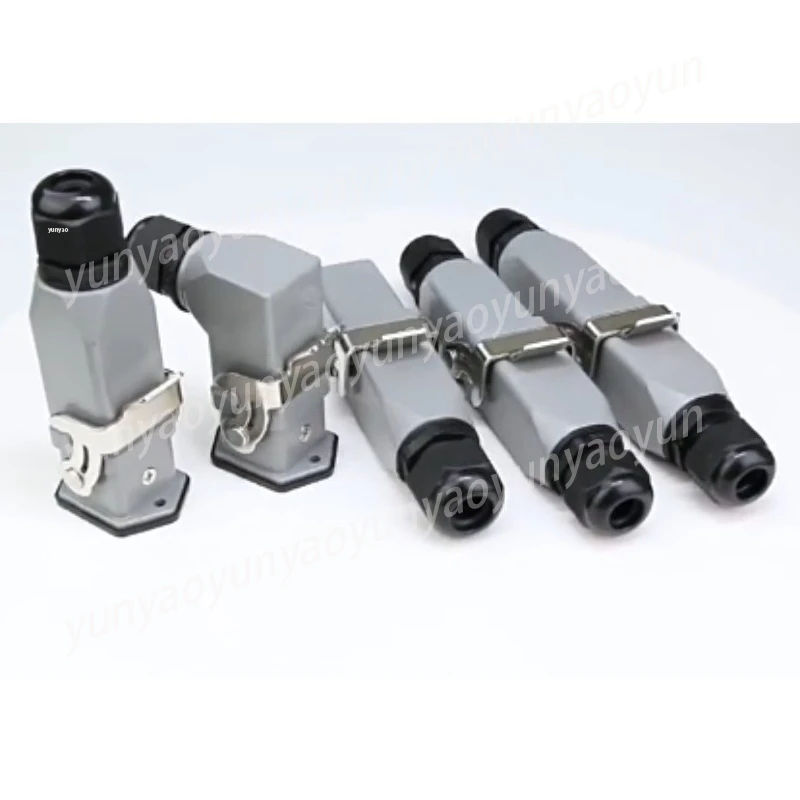 Rectangle Aviation Plug Socket,4 5 6 8 Pin Water Proof Heavy Duty Connector Male Female