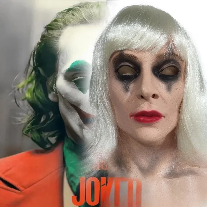

Joker Green-Haired Clown Cosplay Mask Full Head Mask Halloween Mask Party Props Scary Horror Masks for Adult