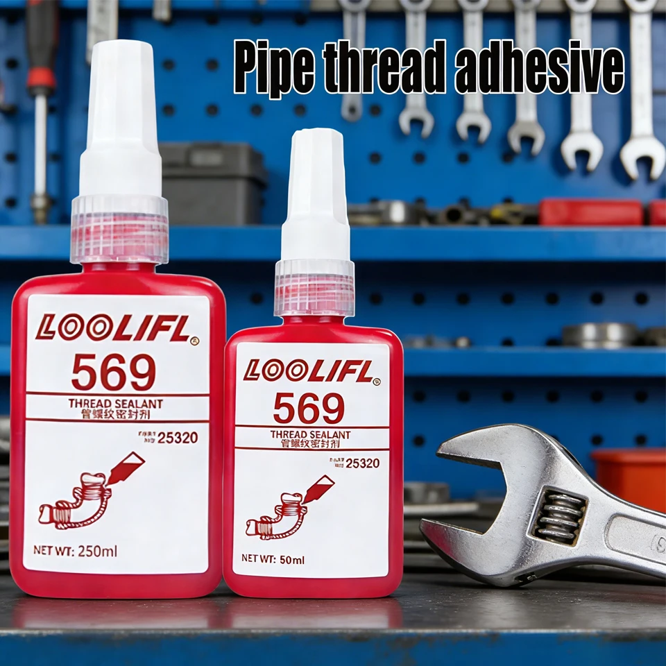 

Loctite 569 Thread Glue 50ml/250ml High Strength Pneumatic Joint Sealant Hydraulic Leakproof Anaerobic Adhesive for Pipes