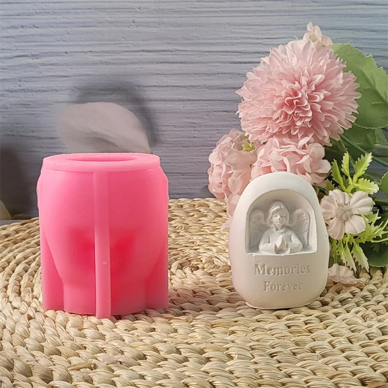 

Силиконовая форма Memory Eternal Girl для гипсовой скульптуры, ароматической свечи, мемориального ремесла своими руками