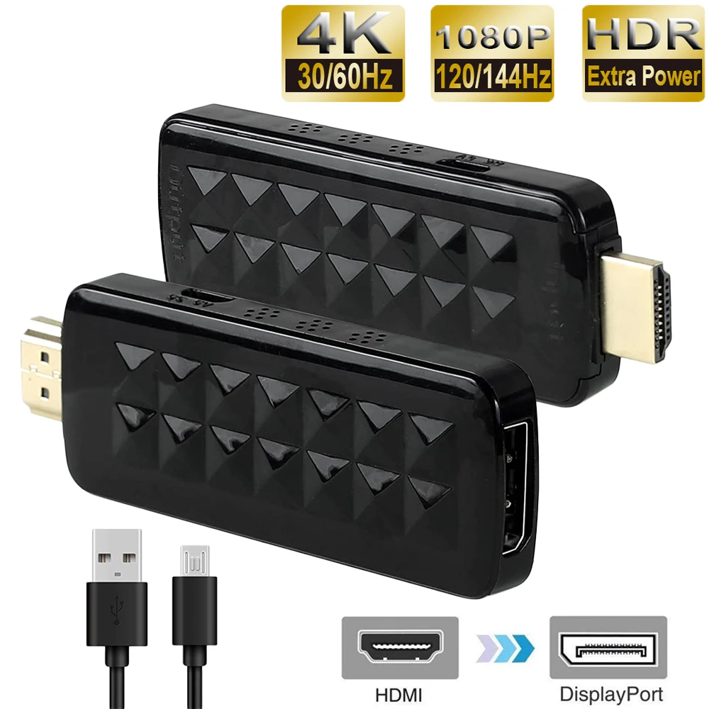 2024 najlepsze 4K 60Hz HDMI na Displayport kabel Adapter 1080P 120 HDMI na DP konwerter męski HDMI na żeński 2.0 Displayport 1.4 PC