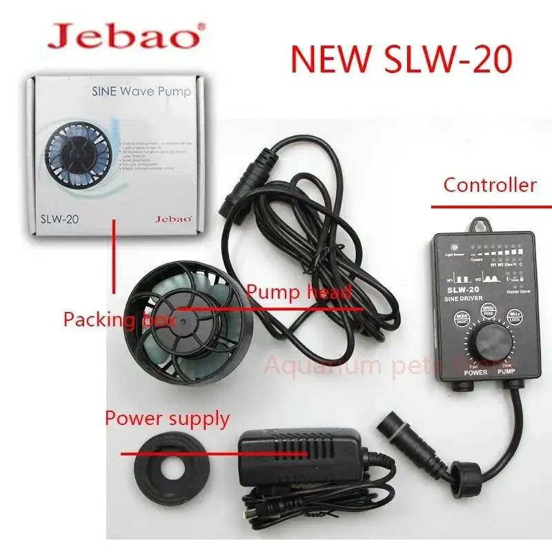 Jebao SLW-3 SLW-5 SLW-10 SLW-20 SLW-30 Intelligent Variable Frequency Wave Maker Pump For Marine Aquarium Fish Tank