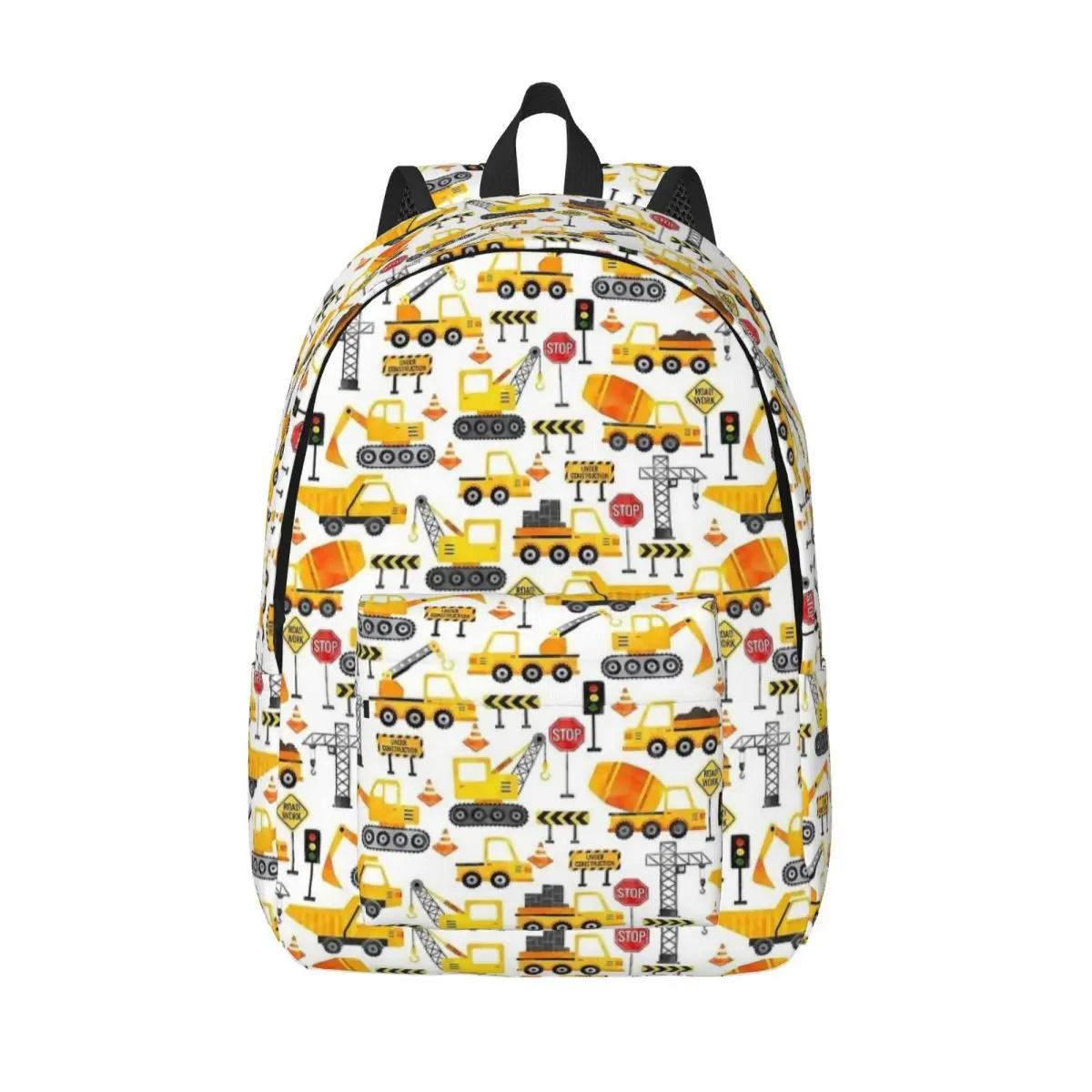 

Road Work Watercolor Construction Truck Backpack Kids Student School Book Bags Daypack Preschool Kindergarten Bag Lightweight