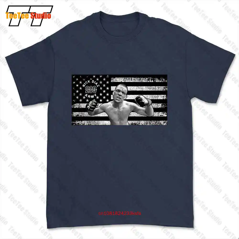 Nate Diaz Nick Diaz Army Mother American Flag T-shirt Tee OBFA